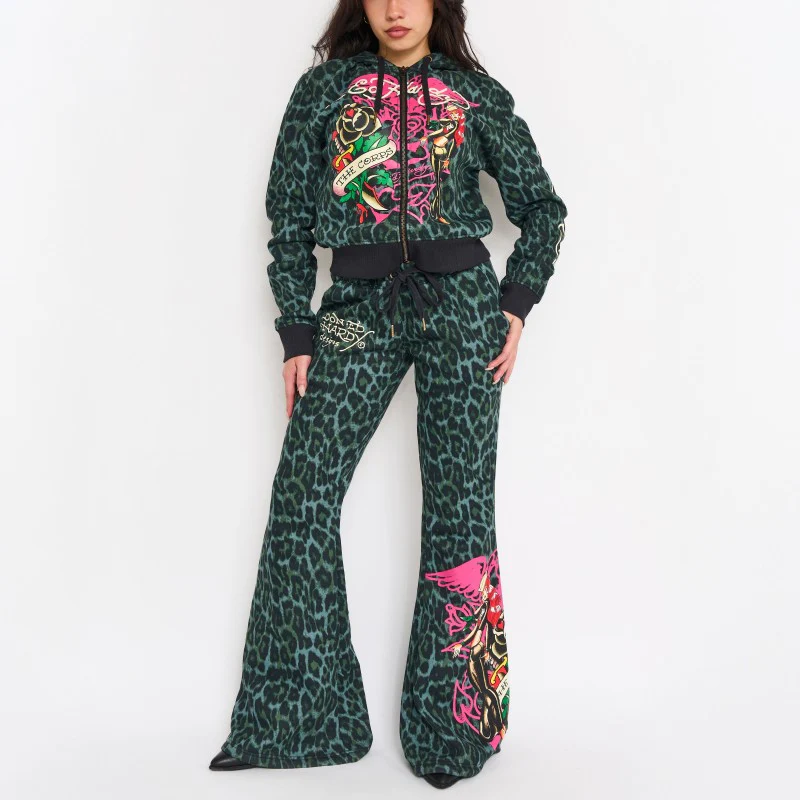Anchor Rose Boot Cut Sweatpants