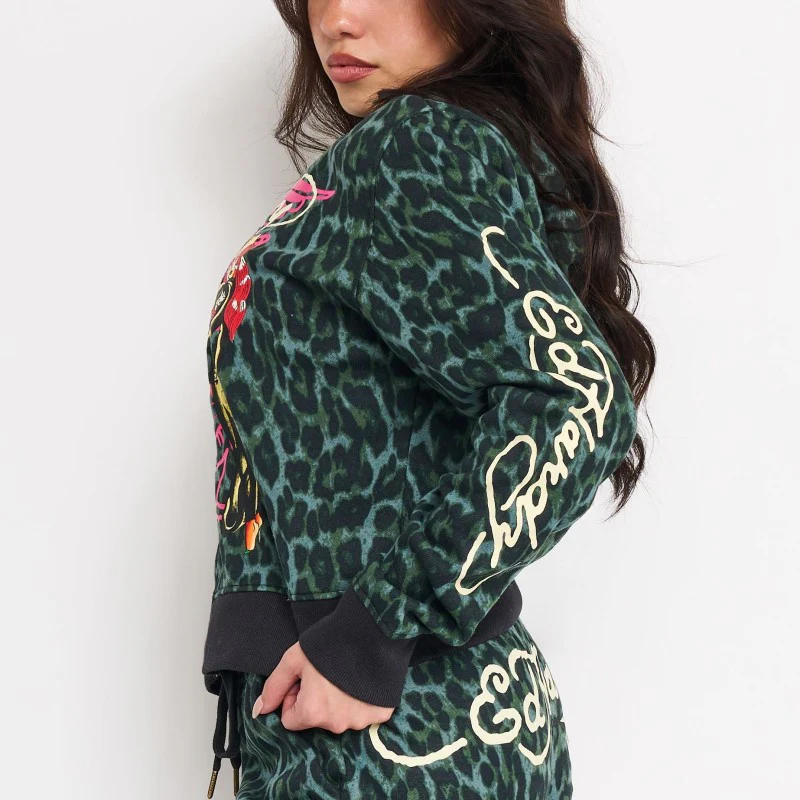 Anchor Rose Relaxed Zip Front Hoodie - Image 3
