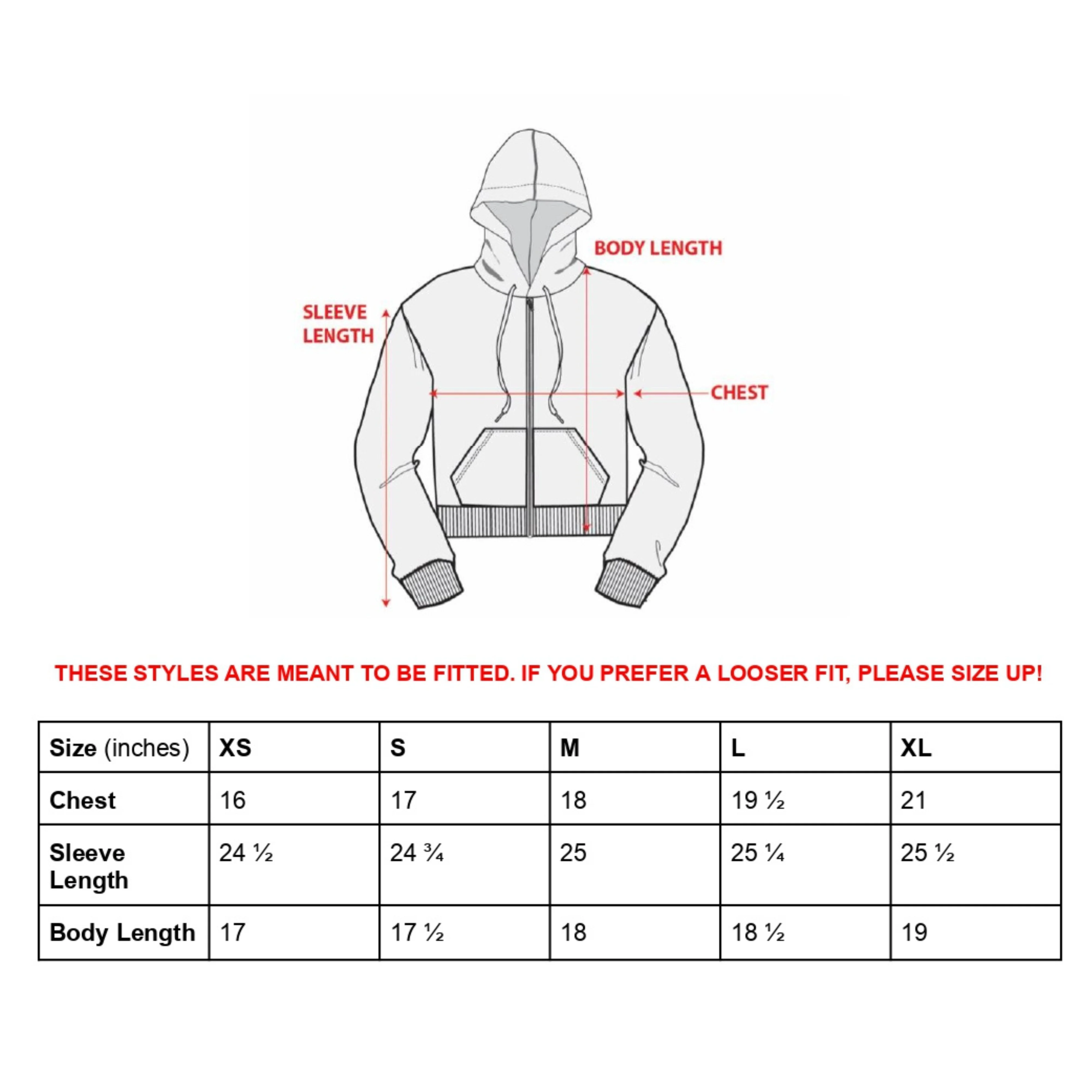 Broken Hearts Cherry Zip Front Cropped Hoodie - Image 3