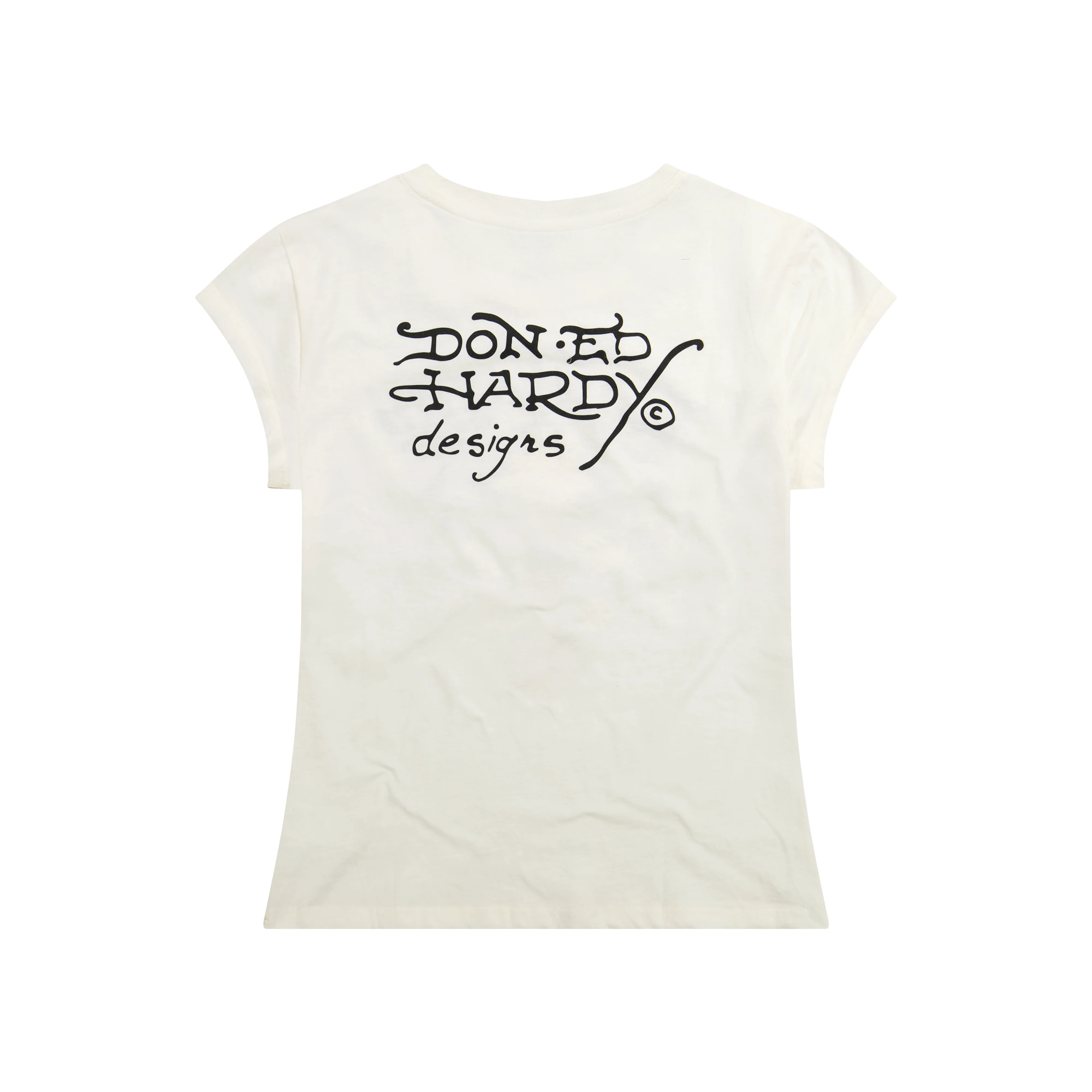 Cross Heart Rhinestone Fitted Tee - Image 2