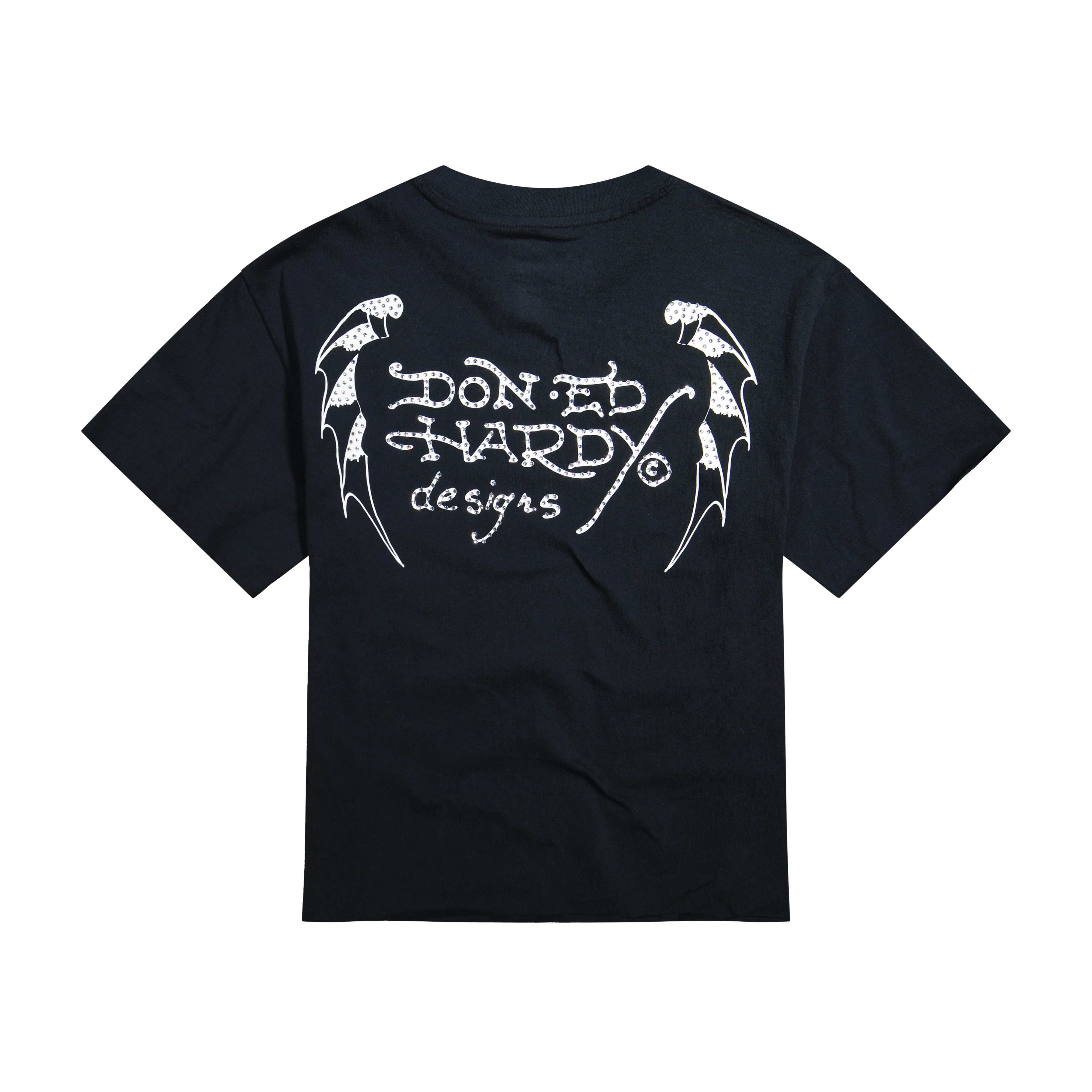 Crosses Rhinestone Boxy Cropped Tee - Image 4