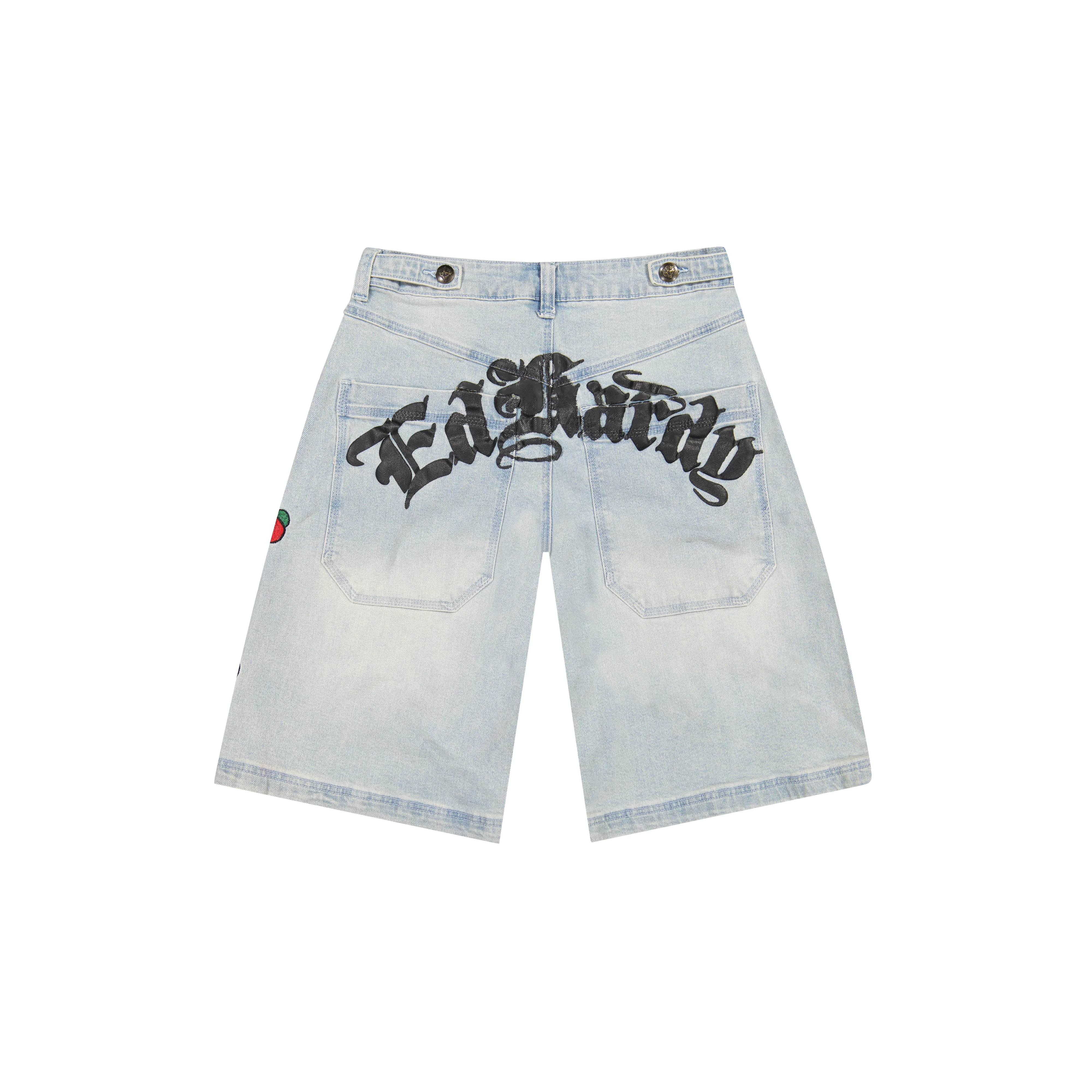 Dagger Sword Denim Shorts - Image 2