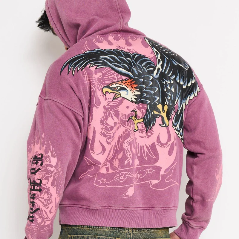 Eagle Boxy Fleece Hoodie - Image 2