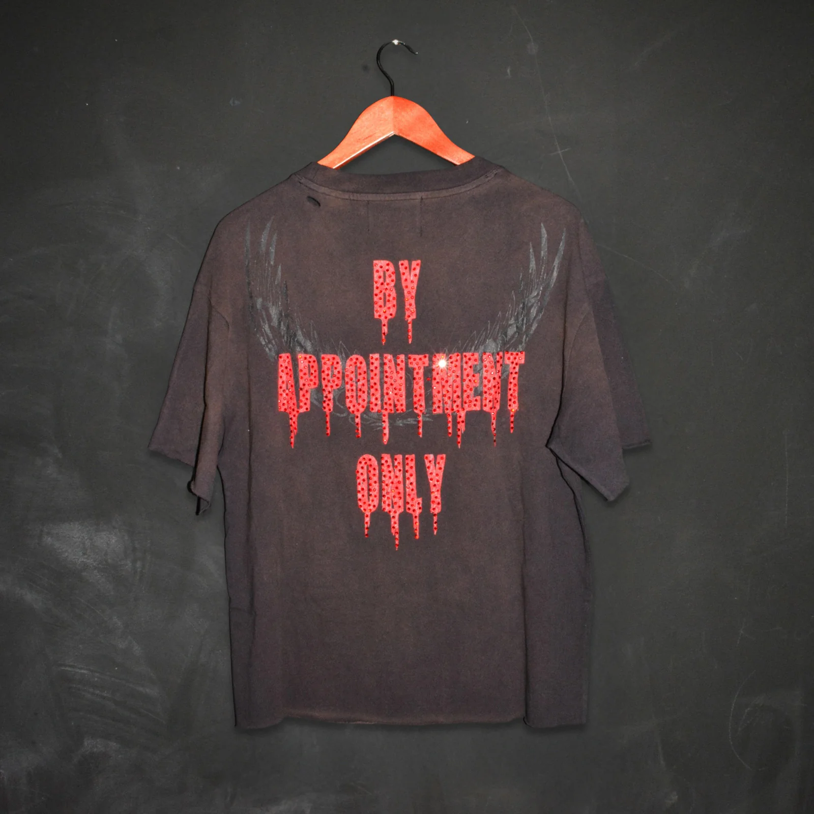 Eagle Flame Cropped Mens Boxy Tee - Image 3