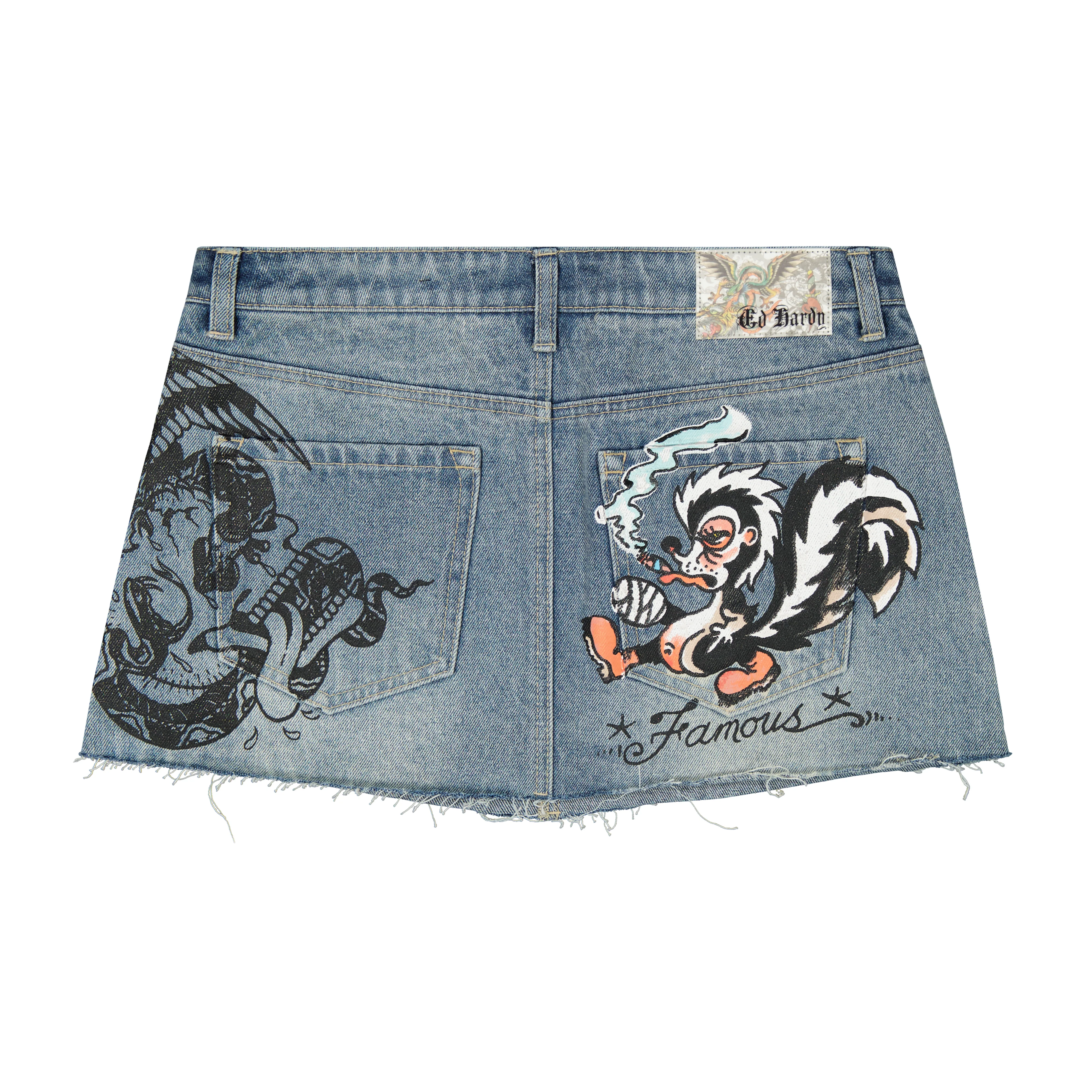 Famous Skunk Denim Skirt - Image 3