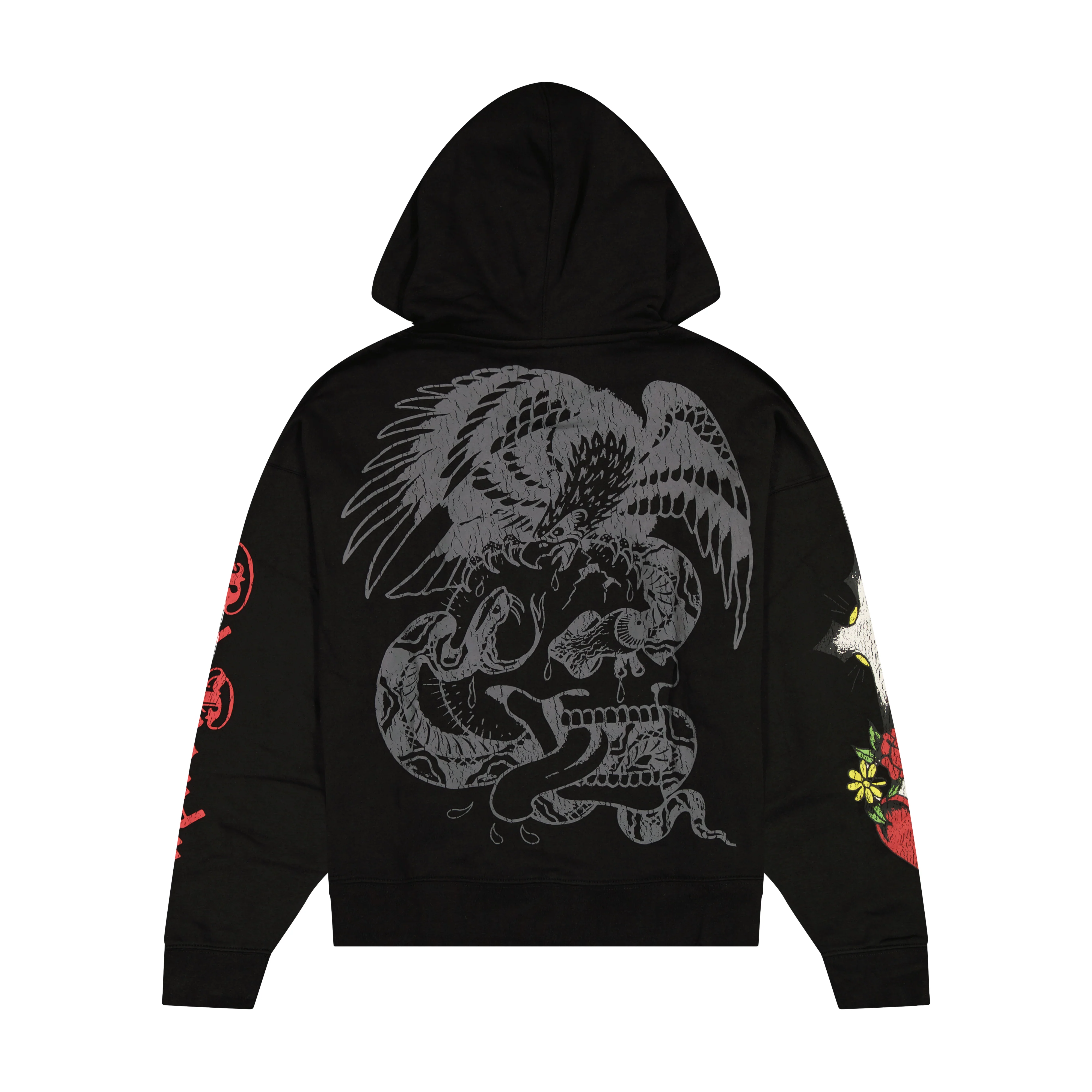 Heart Cross Boxy Fleece Hoodie - Image 2