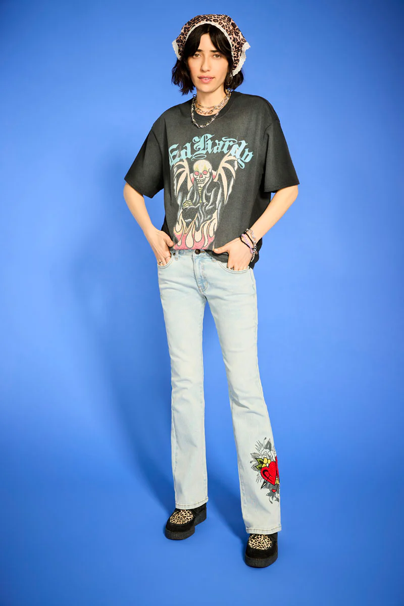 Hearts Low Waist Bootcut Jean - Image 2
