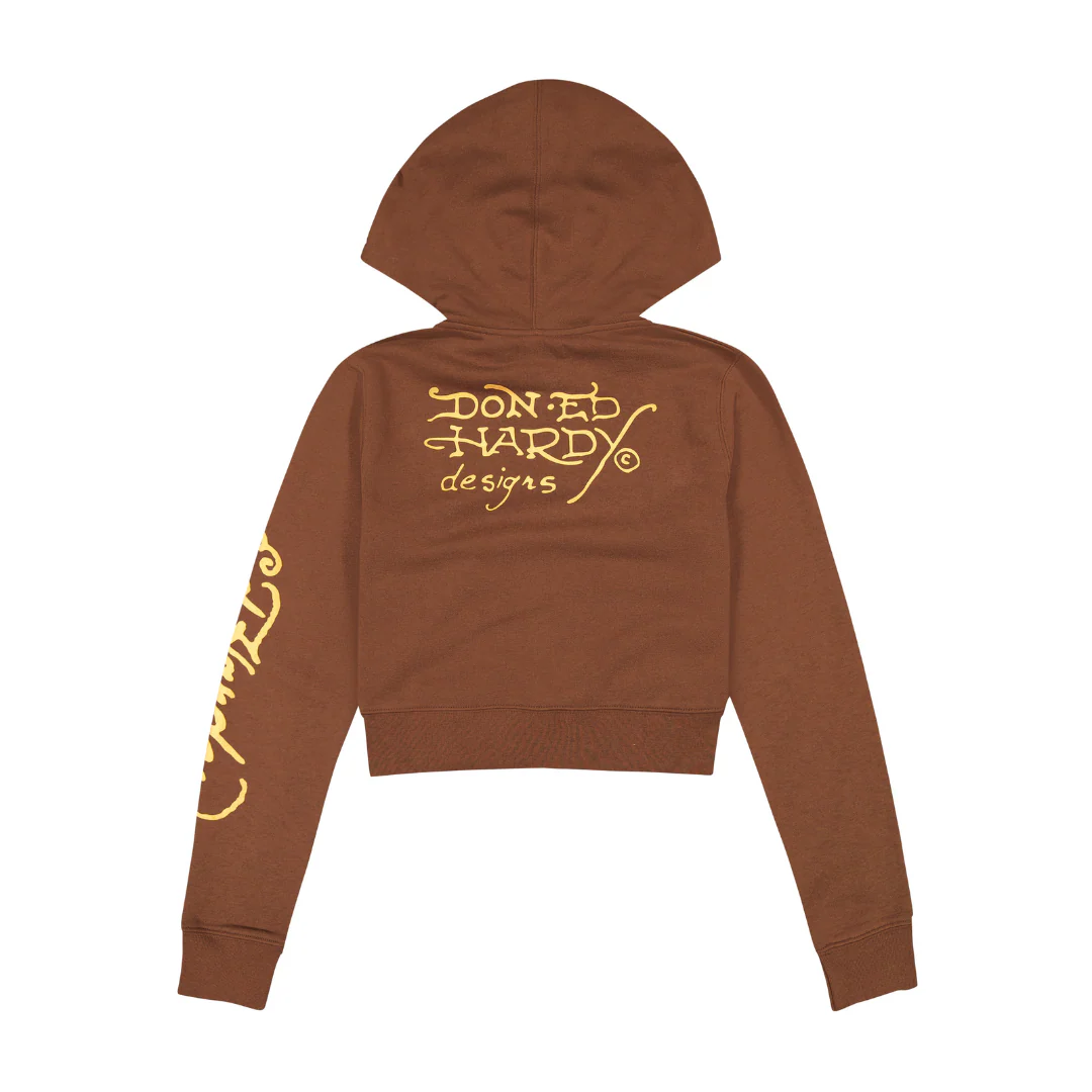 Koi Fish Cropped Hoodie - Image 2