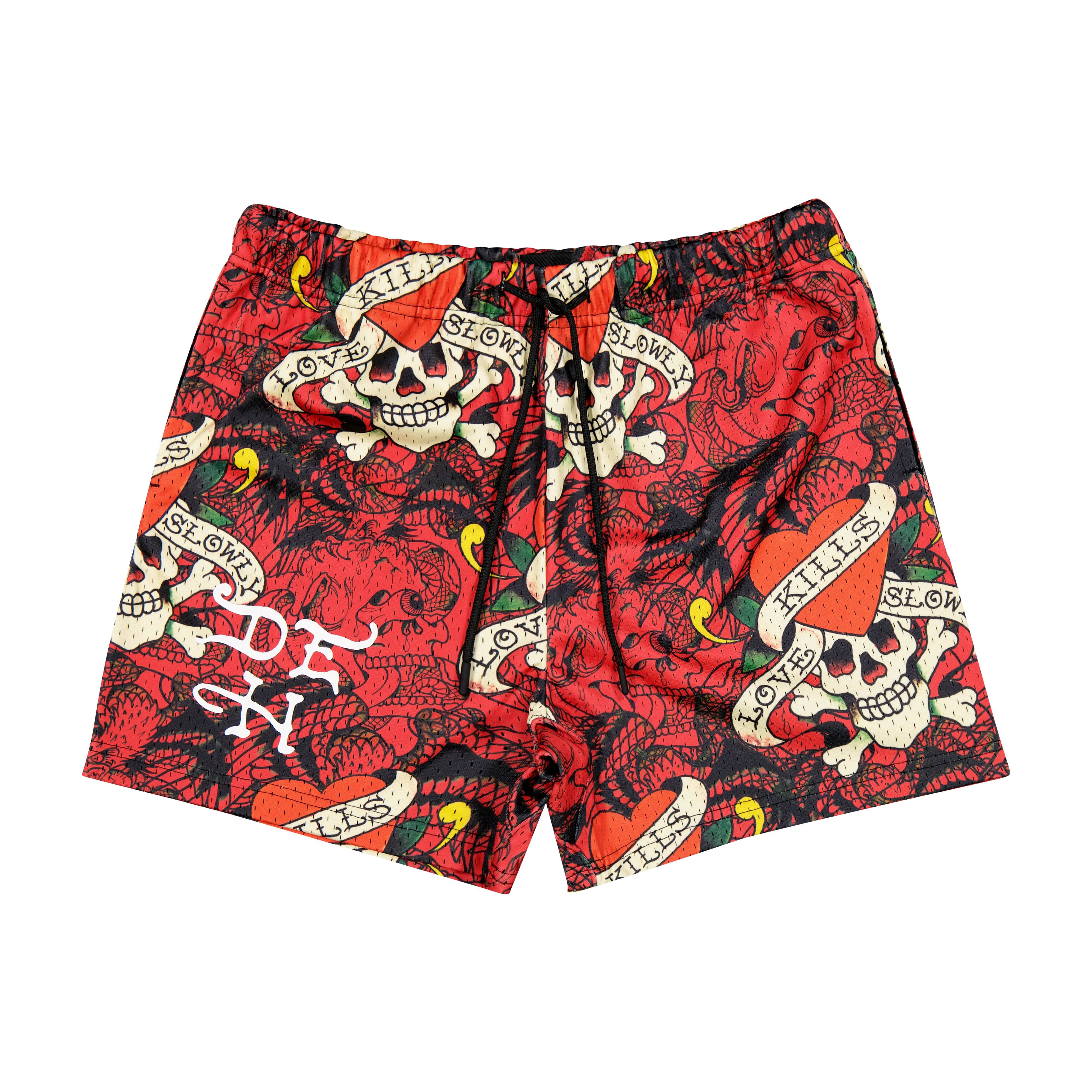 LKS Skull Mens Mesh Short