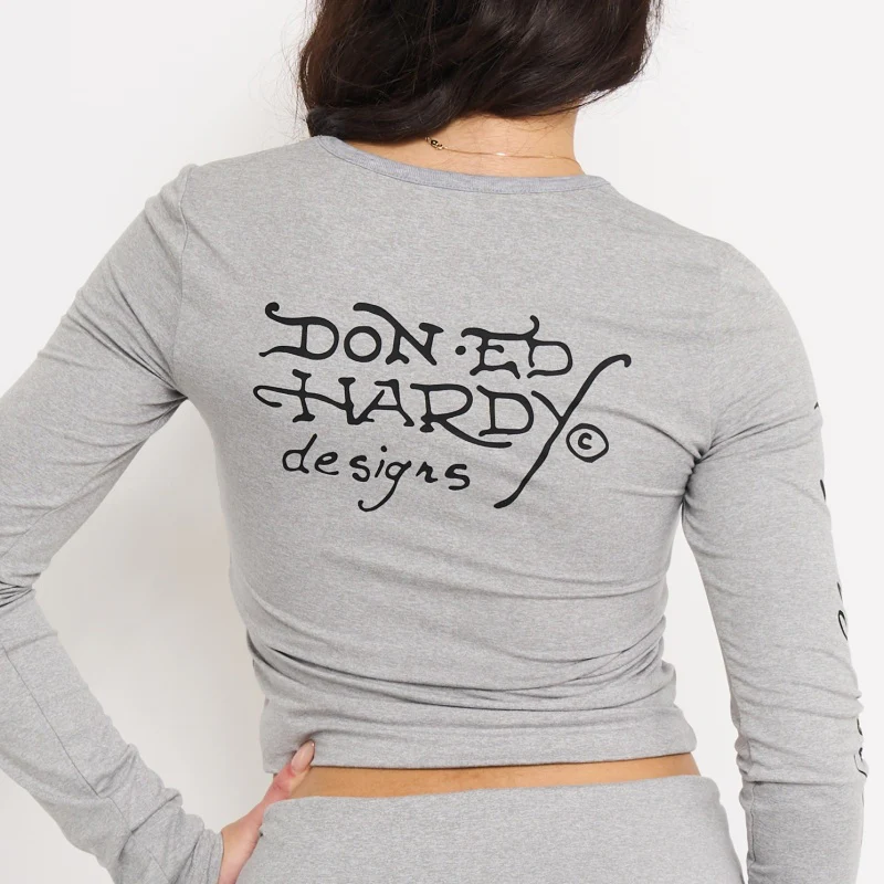 Mary Long Sleeve Crop Shirt - Image 2