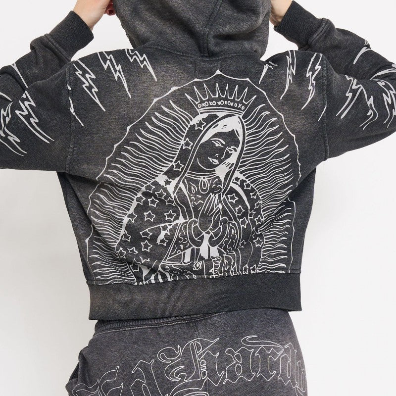 Mary Relaxed Zip Front Hoodie - Image 2