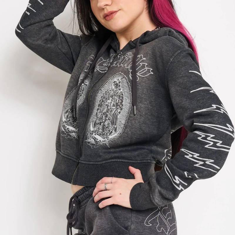 Mary Relaxed Zip Front Hoodie - Image 3