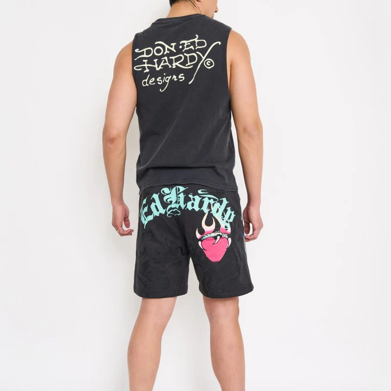 Pantera Puff Print Fleece Shorts - Image 2