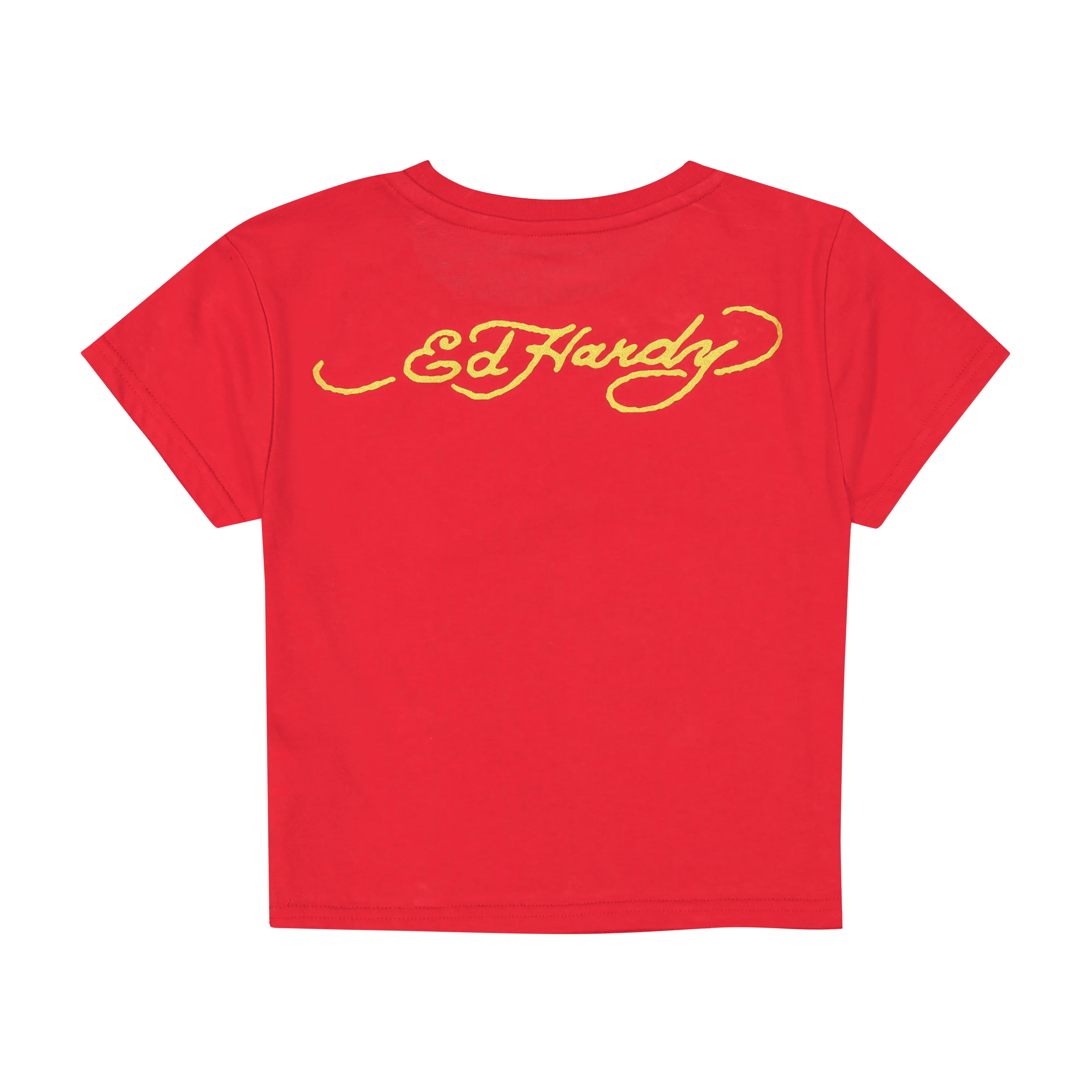 Panther Flame Baby Tee - Cherry - Image 2