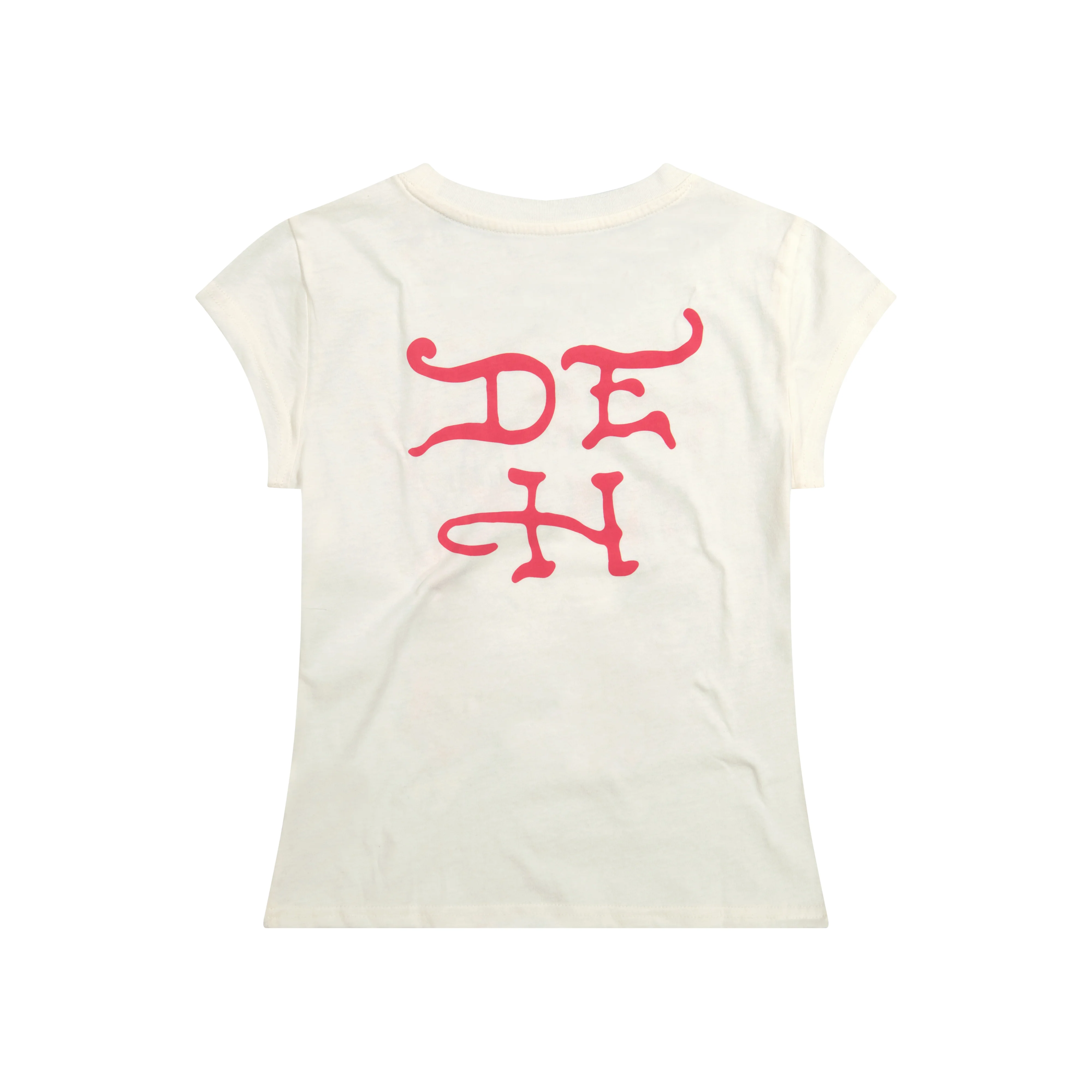 Pink Flame Skull Cap Sleeve - Image 4