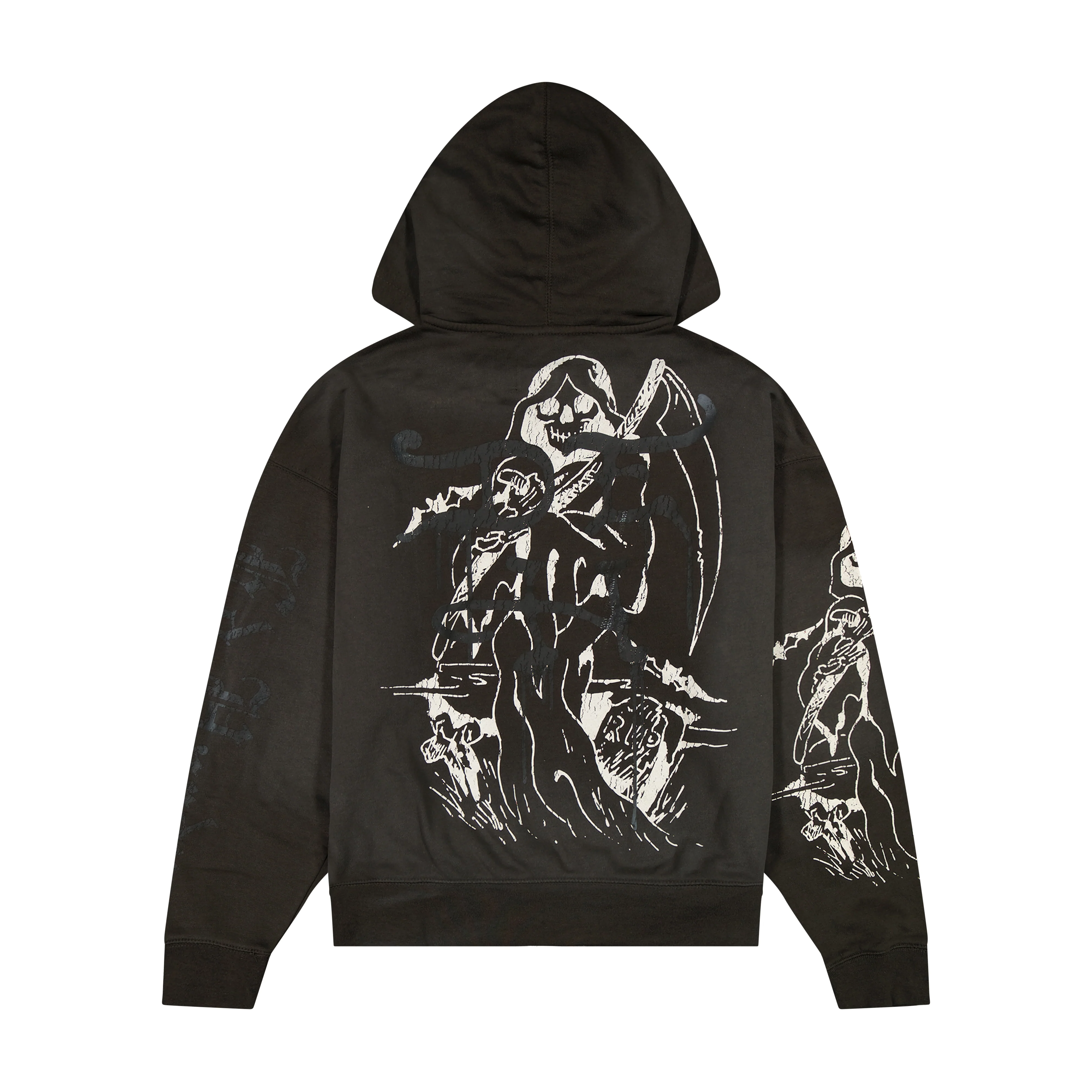 Skeles Boxy Zip Hoodie - Sunfade Grey - Image 2