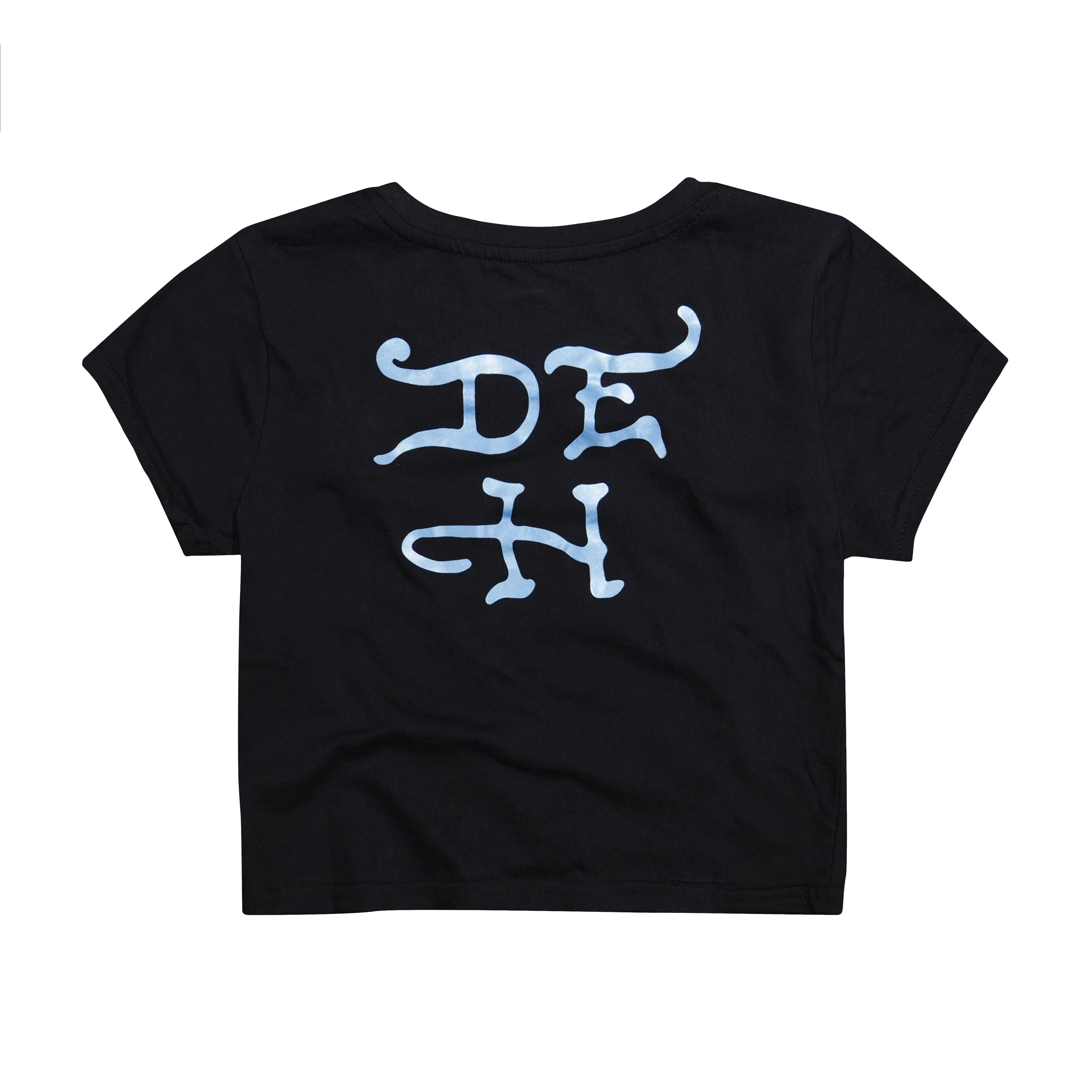 Skull Crosses Rhinestone Baby Tee - Image 4
