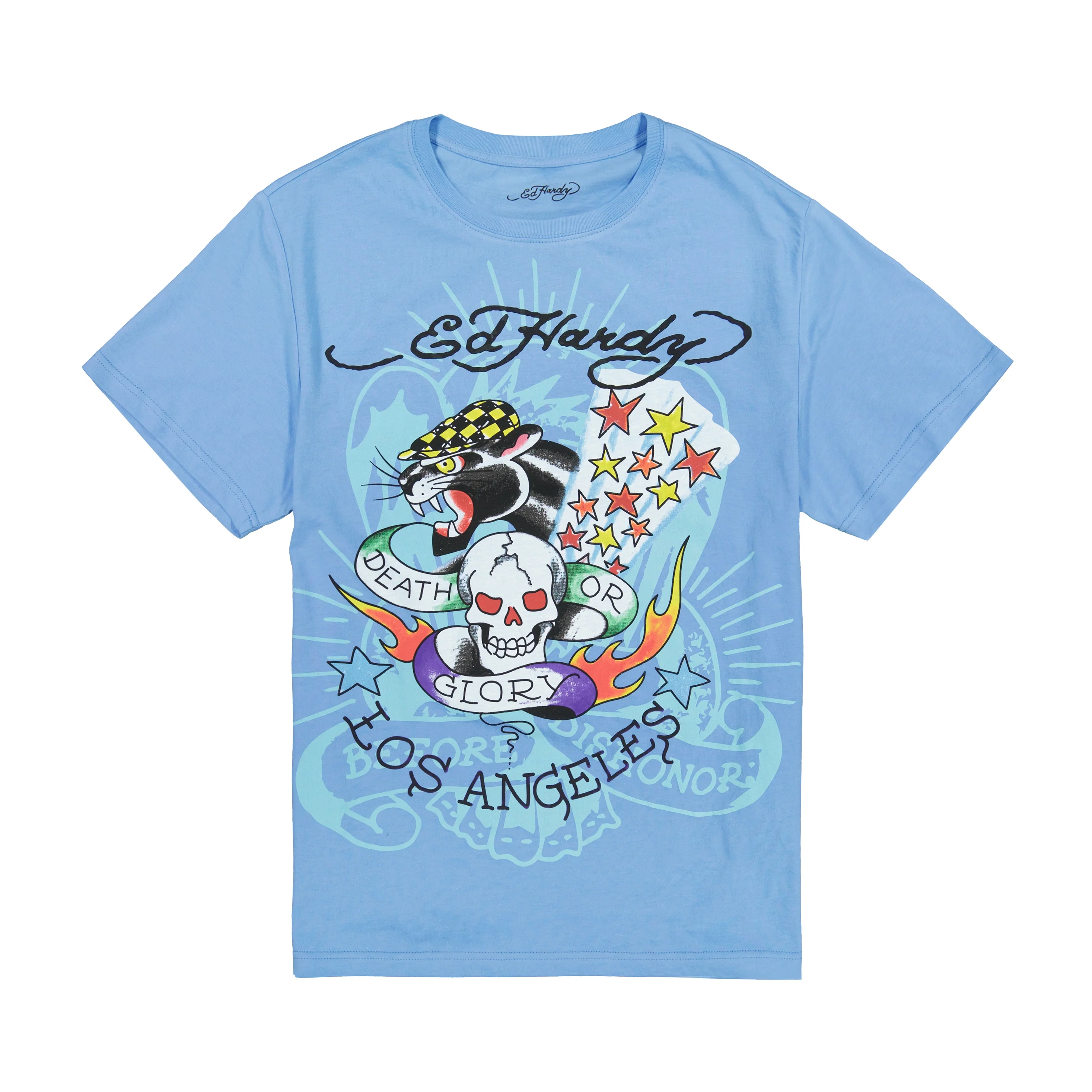 Skull Panther Throwback Graphic Tee