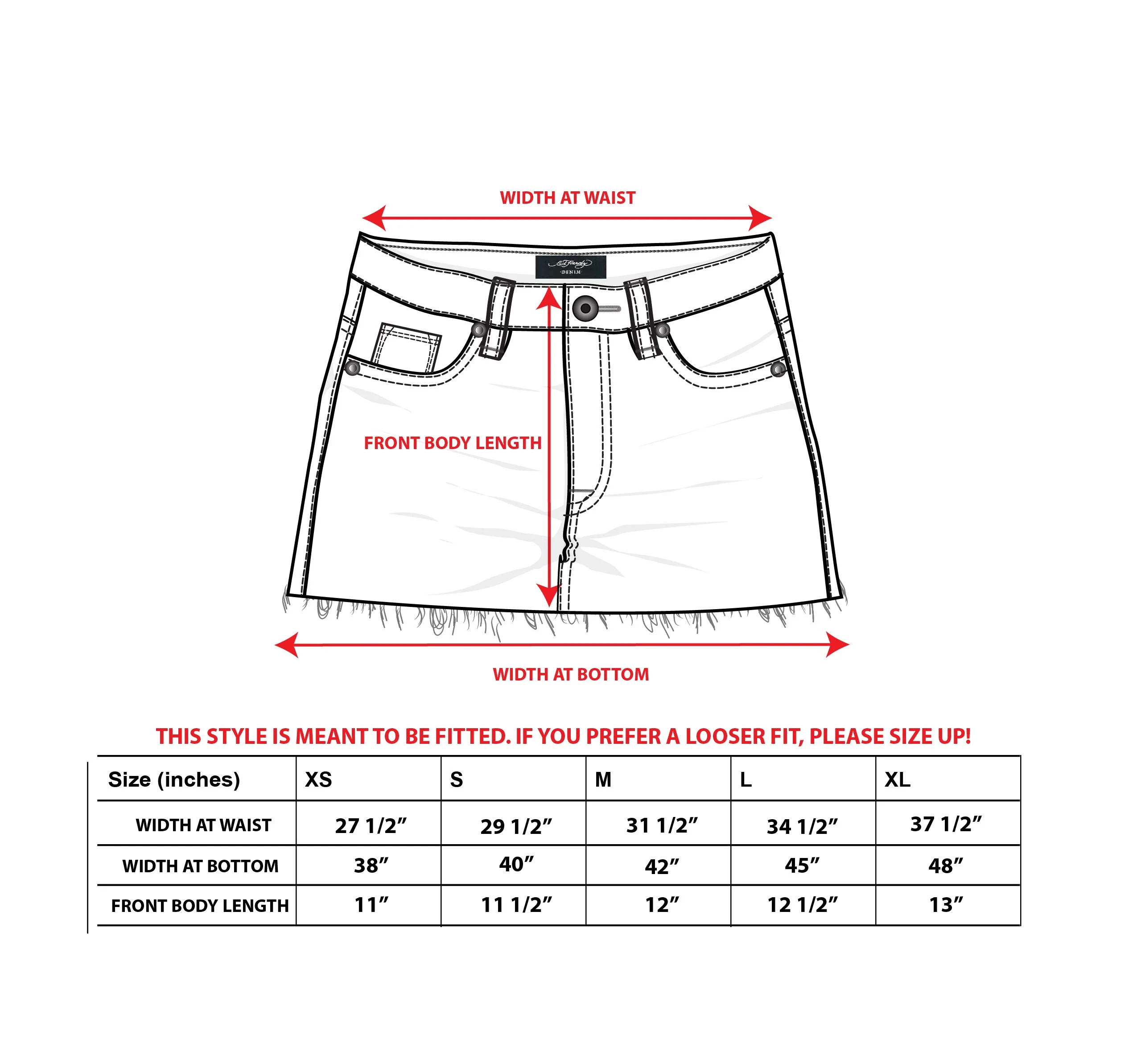Famous Skunk Denim Skirt - Image 4