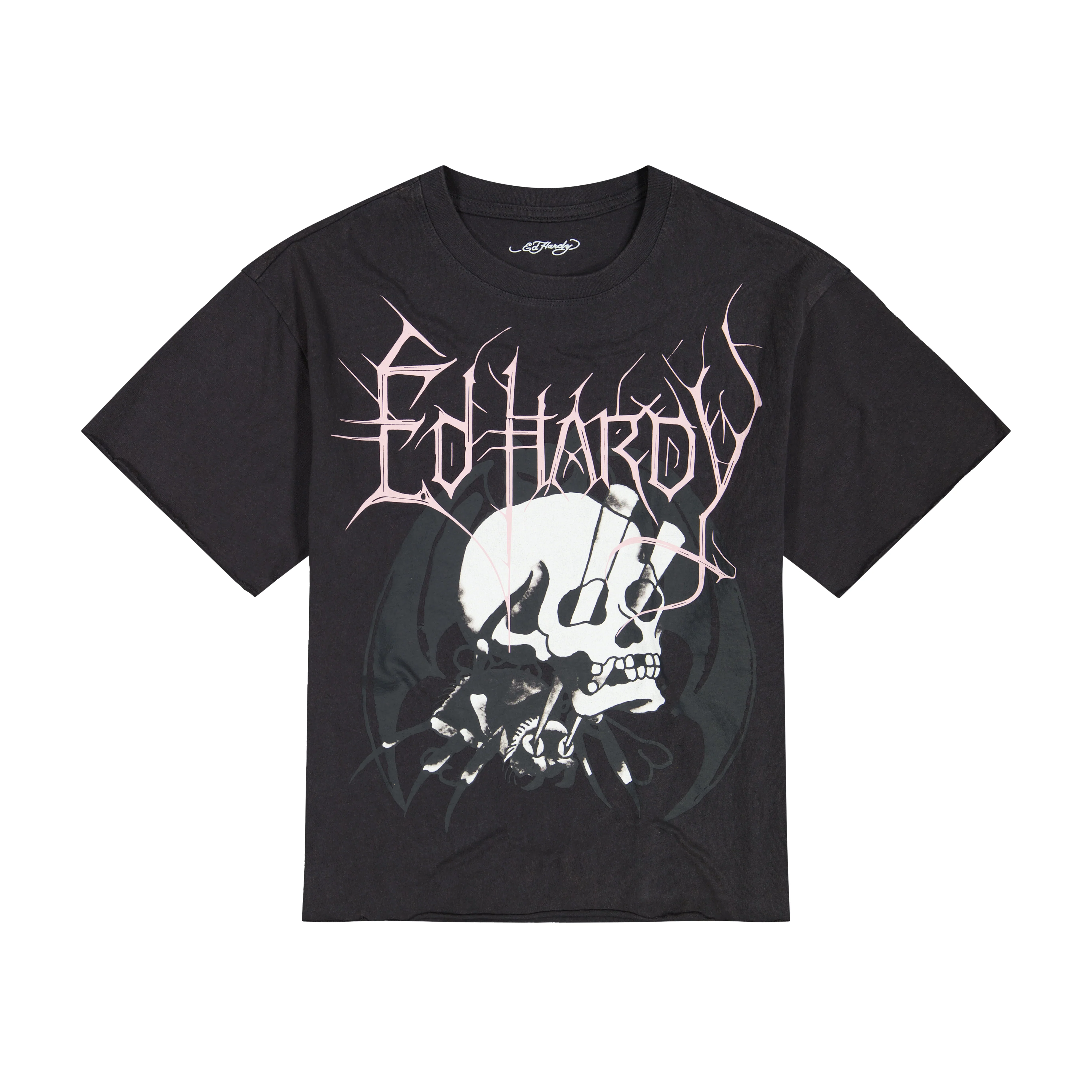 Spider Skull Boxy Cropped Tee - Image 3
