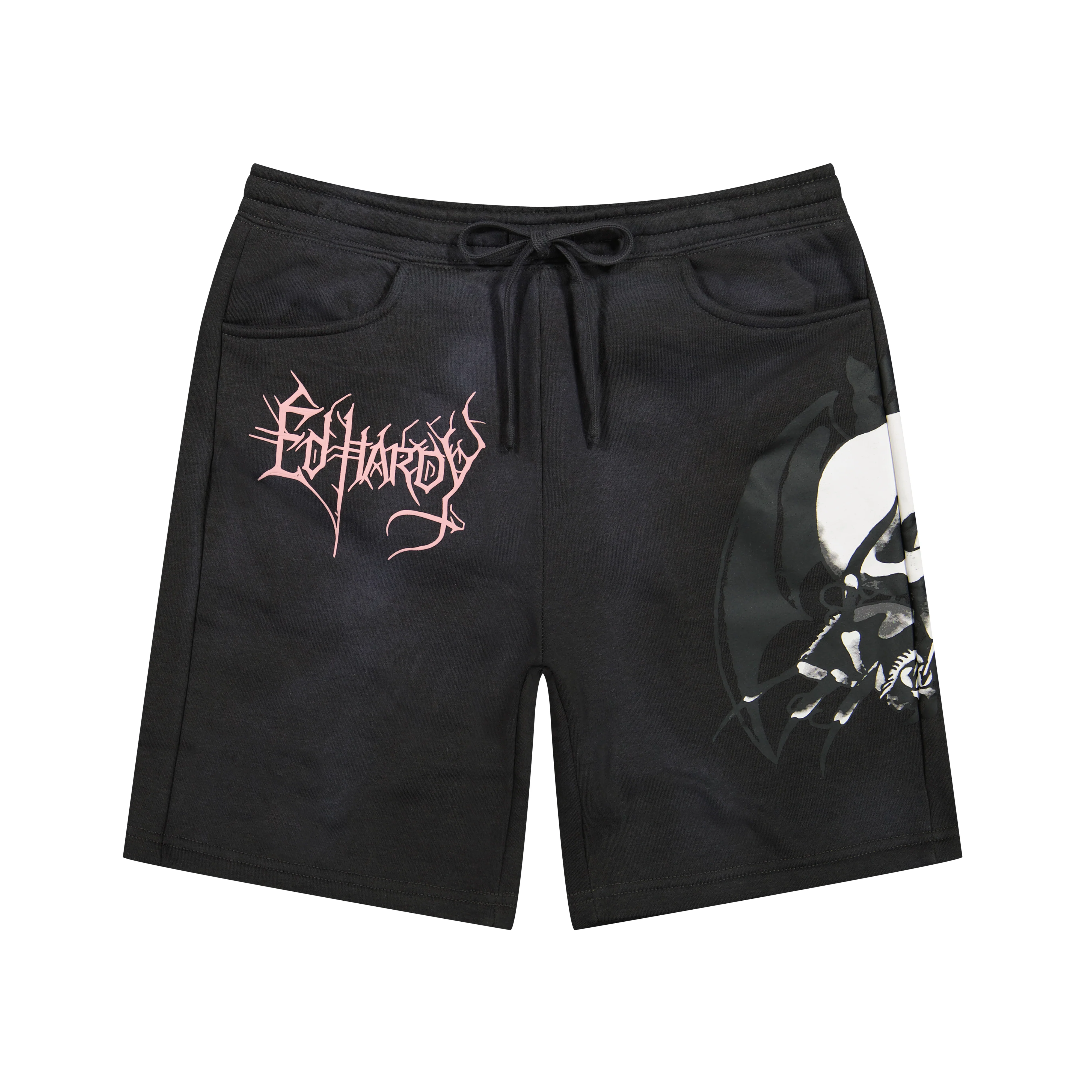 Spider Skull Fleece Shorts - Image 4
