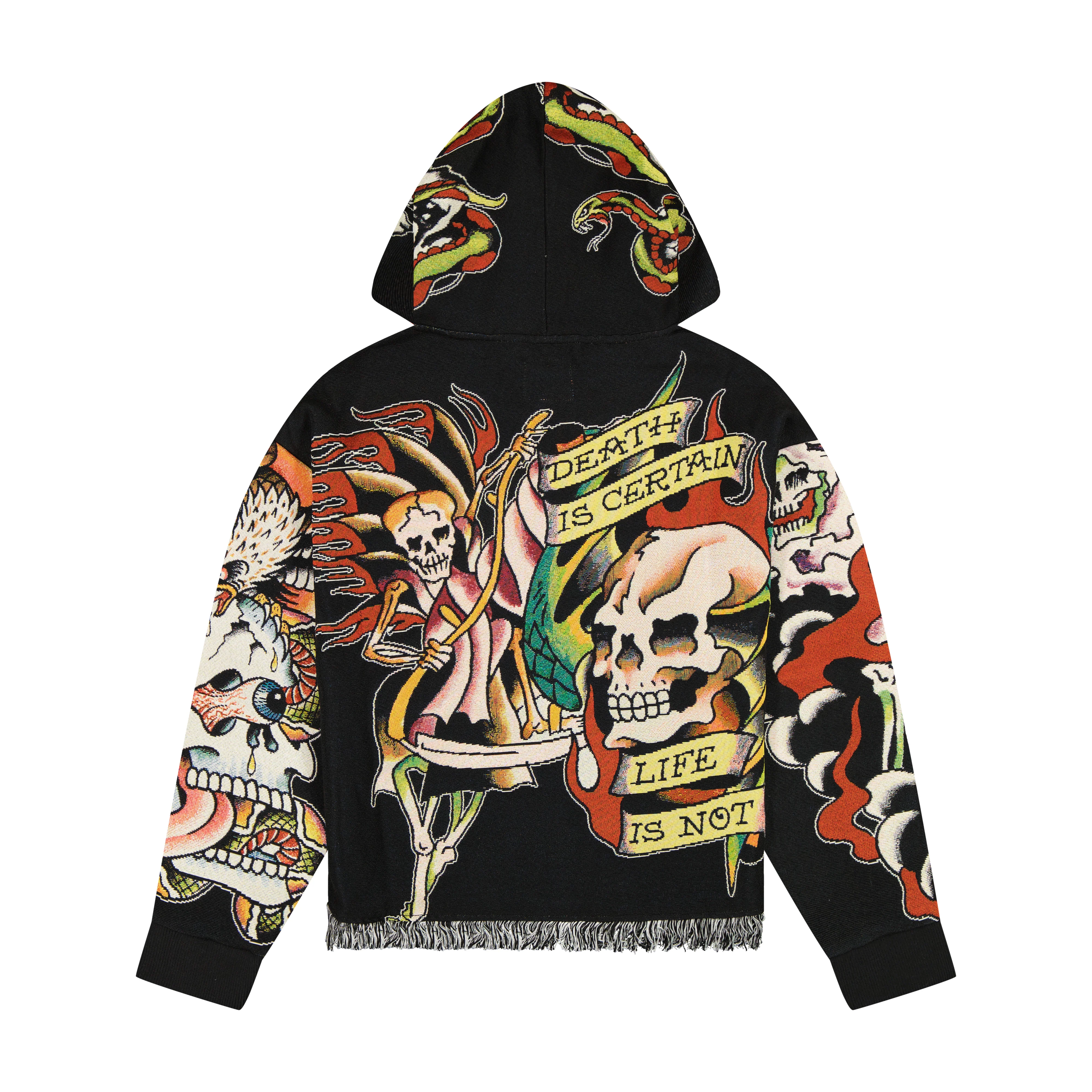 Tattoo Collage Tapestry Hoodie - Image 2