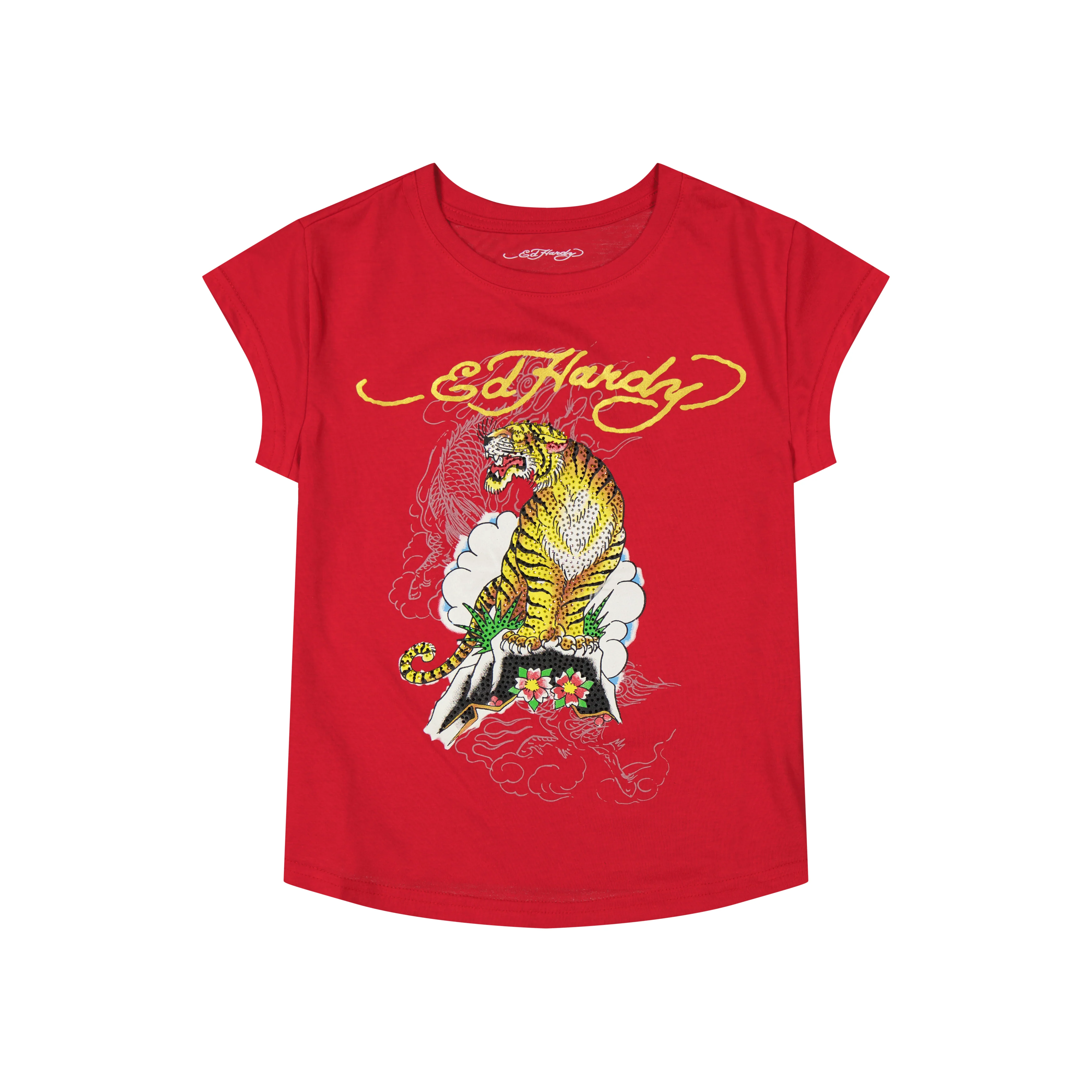 Tiger Mountain Rhinestone Cap Sleeve Tee